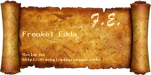 Frenkel Edda névjegykártya